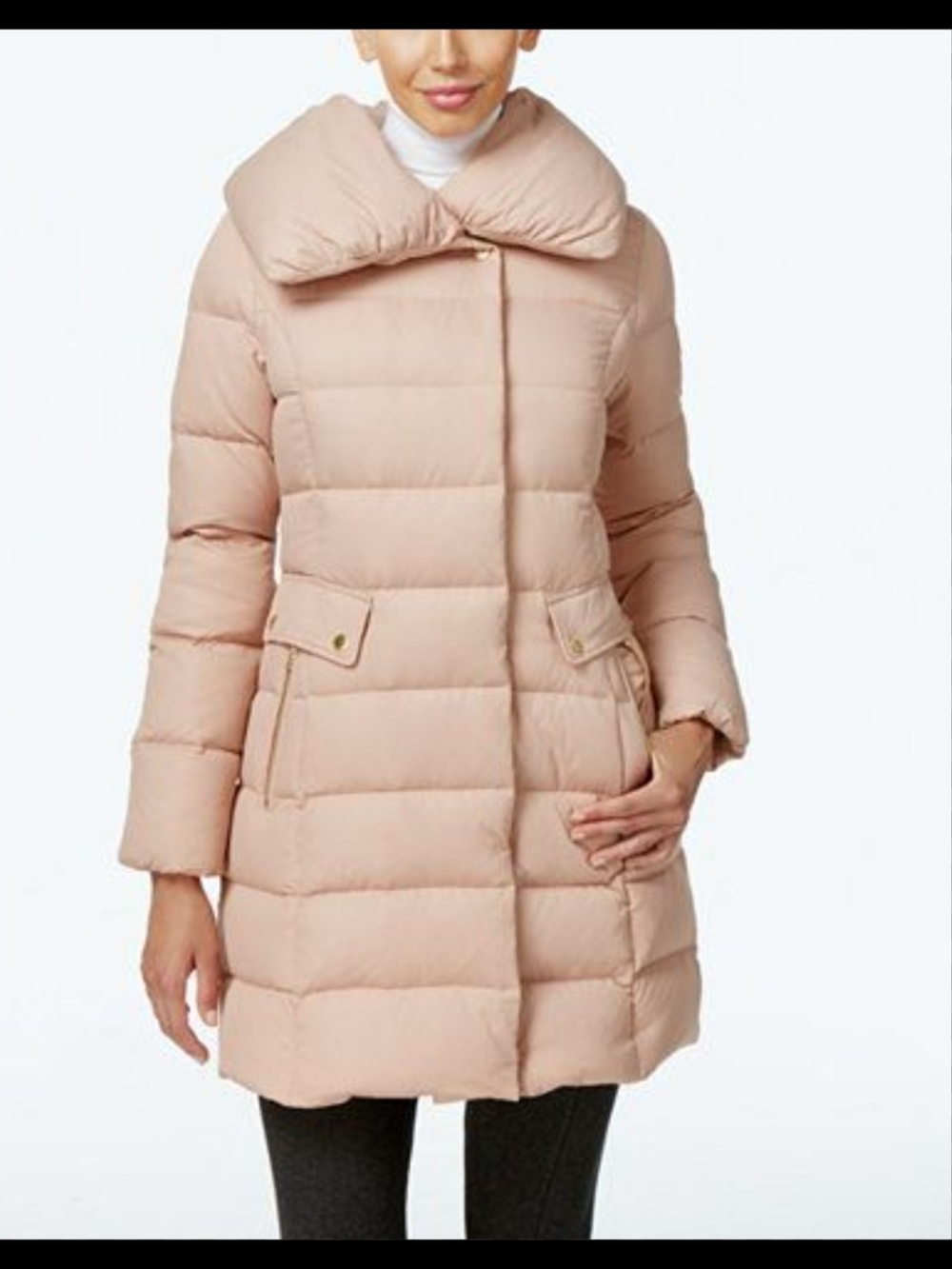 Women's Blush Pink Puffer Coat - Lightweight Insulated Jacket